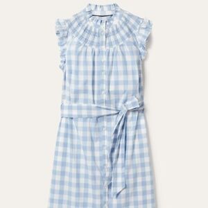 Boden Jane Smocked Midi Shirt Dress